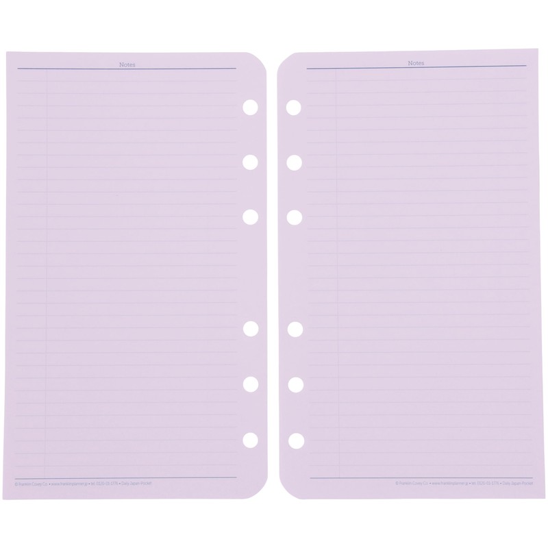 Franklin Planner Original Daily Refill, 12 Month Edition, Starts July