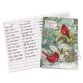 Current Cardinal Christmas Card Record Book- 48 pages, 8 1/2 x 11 1/2”