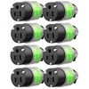 Yomiuwo 8 Pack Lighted Extension Cord Replacement Ends15 Amp 125