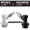 5 Pairs Ball Lock Keg Quick Disconnect, 5/16” & 1/4”