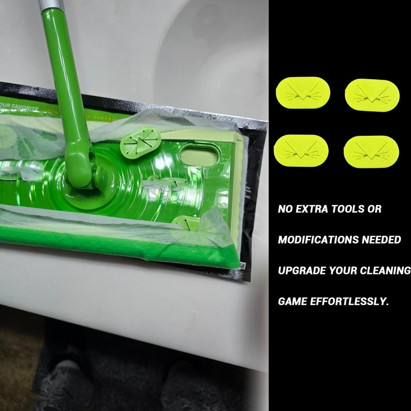 Sevomie 4pcs Replacement Grippers Compatible with Swiffer Sweeper 3D Replacement