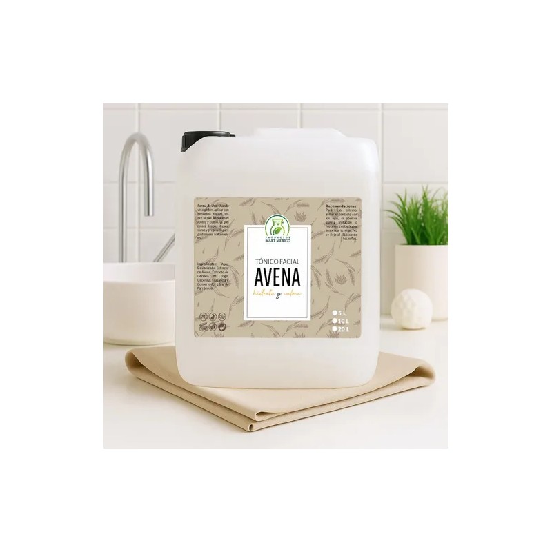 Tónico Facial Con Extracto De Avena Hidratante (10 Litros)