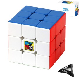 TaoLeLe 3x3 Speed Cube, MOYU RS3M 2020 Magnetic Version 3x3 Magic Cube Puzzle Cube Adjustable Elasticity for Smoothly Turning Fast Cube Toys for Kids Adults Boys Girls Gifts