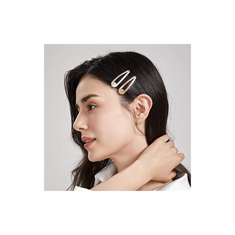 Dofash Snap Hair Clips, Metal Handles, 5 cm/2 Inch, Basic