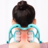 Cast Neck Acupressure Massager Portable Self Roller Massager/Self Massager/Thigh Massager/Cervical Massager/Meridian Massager/ / 주물넥 지압 마사지기 휴대용 셀프 롤러마사지기/셀프마사지기/허벅지마사지/경추마사지기/경락마사지기/
