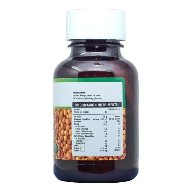 Lecitina De Soya 1200 Mg 100 Caps Margarita Naturalmente