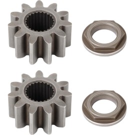717-1554 Steering Shaft Pinion Gear & Bushing Kit Hex Flange Bearing Compatible with Cub Ca det LT1040 LT1042 LT1045 LT1050 MTD 917-1554 941-0656A 741-0656 Toro 112-0863 Lawn Mower, 2 Pack