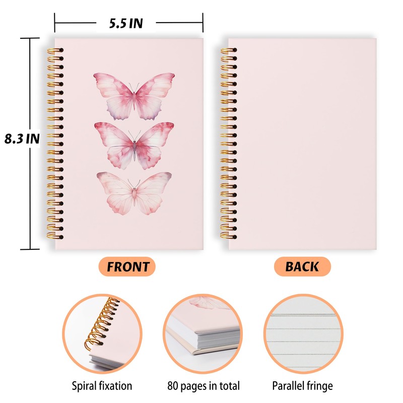 Grace Yonks Cute Butterfly Notebook for Girls – Coquette School