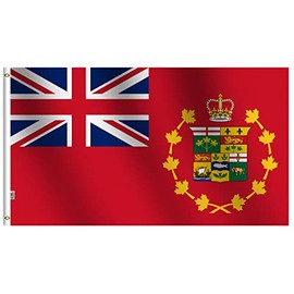 Rhungift Old Antique Canadian Provinces Royal RED Ensign Flag 1870-1922 2X3 Ft Flag Banner Coated Nylon Spinning, 30x24inch Outdoor/Indoor Flags Distinctive Canadian Flag