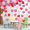 JarThenaAMCS 61Pcs Valentine's Day Classroom Tree Bulletin Board Decorations Red