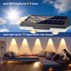 Brizled 12 Pack Solar Fence Lights Outdoor, 300/4000/6000K 3 Modes