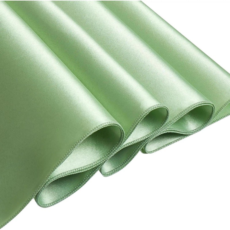 Srumvoat White Table Cloth, Luxury Satin Texture, Quality Polyester Fabric