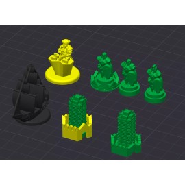 Mayfair Games Settlers of Catan Game Pieces Upgrade - Base, Seafarers, Cities & Knights - Catan + Cities & Knights + Seafarers 6 Colors