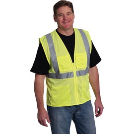 PIP 302-MVGZ4PLY Lime Yellow Hi-Viz Safety Vest