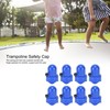 10Pcs Trampoline Enclosure Pole Cap with Screw Thumb Safety Rail
