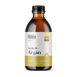 HEBBE - Aceite de Argán 250 ml | Cuidado de Labios y Piel | Atenua Arrugas | Hidratante y Mejora Afecciones Cutáneas | Contenido de 250ml