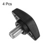 sourcing map 4pcs Tee Wing Knobs Thumb Screws M8 x