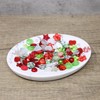 100pcs Christmas Acrylic Resin Flat Back Buttons for Card Making
