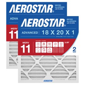 Aerostar MERV 11 2.5 cm AC and Oven Air Filter 18 x 20 x 1 White