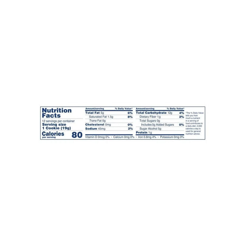 Voortman (3 pack) VOORTMAN Bakery Zero Sugar Fudge Brownie Chocolate