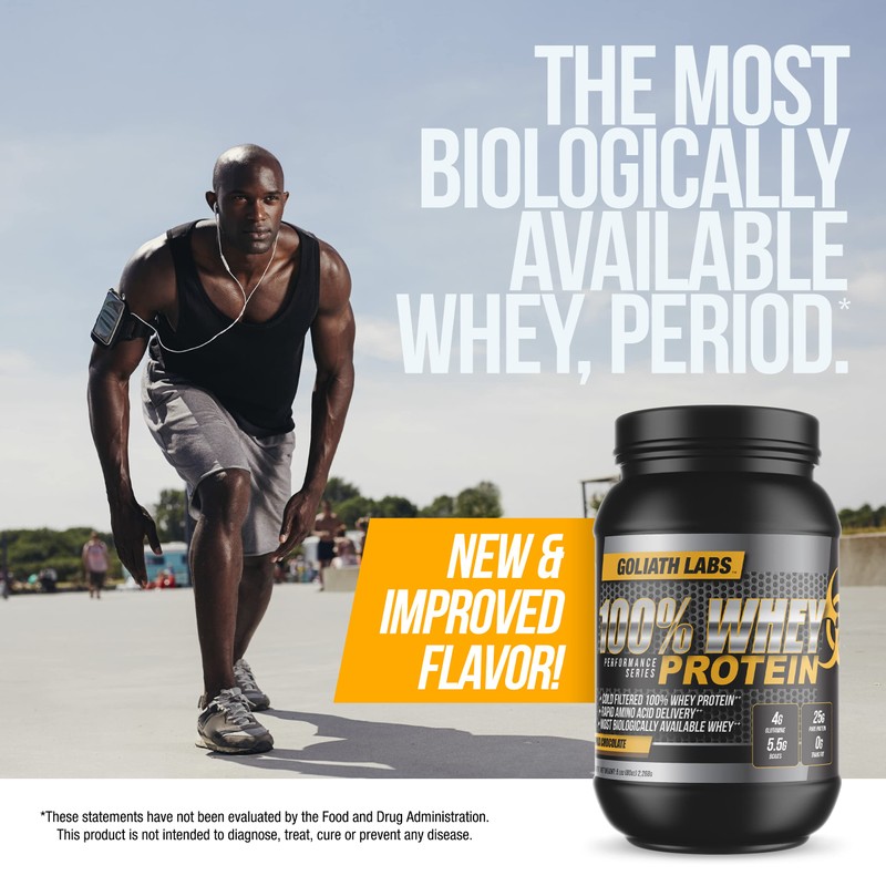 Goliath Labs ⧫ 100% Whey Protein Powder 5 lb (Chocolate)