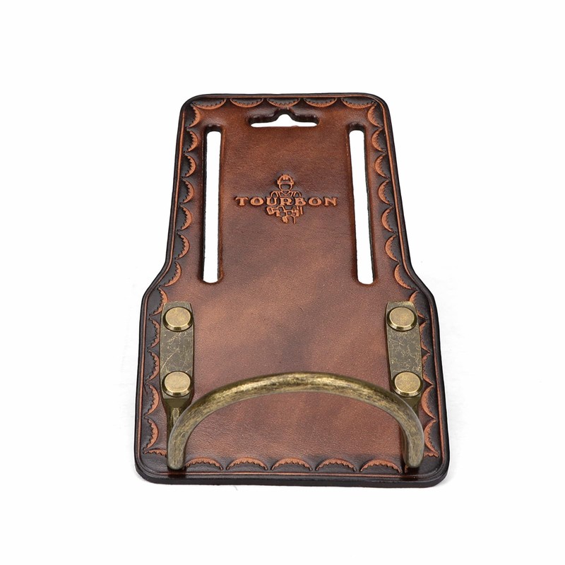 TOURBON Leder-Hammerhalter, Axt, Garten-Handwerkzeuge, Holster für Tischler, Bauarbeiter, passend für