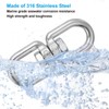 PATIKIL Double End Swivel Eye Hook M10 Working Load 400kg/881lb