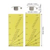 2set Seam Guide Ruler Strong Magnetic Stainless Steel Transparent Acrylic