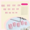White French Tip Press on Nails Short Square False Nails