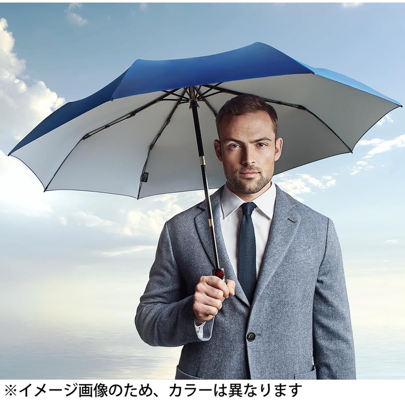 Knirps KNT220-S Folding Umbrella, T.220RS Checked, Gray, One-touch, Automatic Open/Close