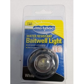 Marpac LED Baitwell Light White 12 volt incandescent bulb 7-0077 LT100550 MD