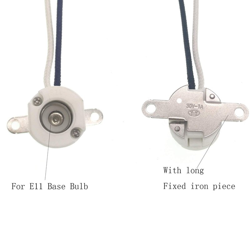 E11 Mini-Candelabra Base Ceramic Lampholder,TWDRTDD Mini Can E-11 Base Porcelain