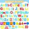 Blueweenly 268 Pcs Plastic Practice Set Transparent Letters and Numbers