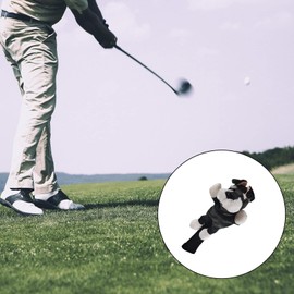 Golf Club Headcover Cute Portable Wooden Driver Headgear Cartoon Headcover Protective Cover for Head Protection Children Dog