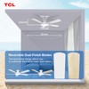 TCL Ceiling Fans with Lights, 52 Inch Low Profile Ceiling