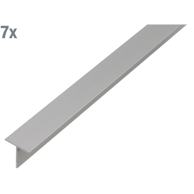 Alberts 497798 T-Profile, Aluminium, Natural, 1000 x 15 x 15