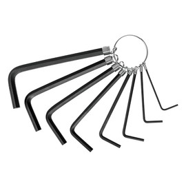 Pretul ALL-P8P, Juego de 8 llaves allen tipo llavero, std