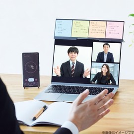 Lihit Lab A251-24 Display Board, For Laptops, For Job Hunting, Web Interviews, Meetings, Black