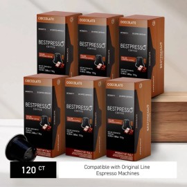 Bestpresso Coffee for Nespresso Machine 120pods Chocolate  Blend-MED Intensity
