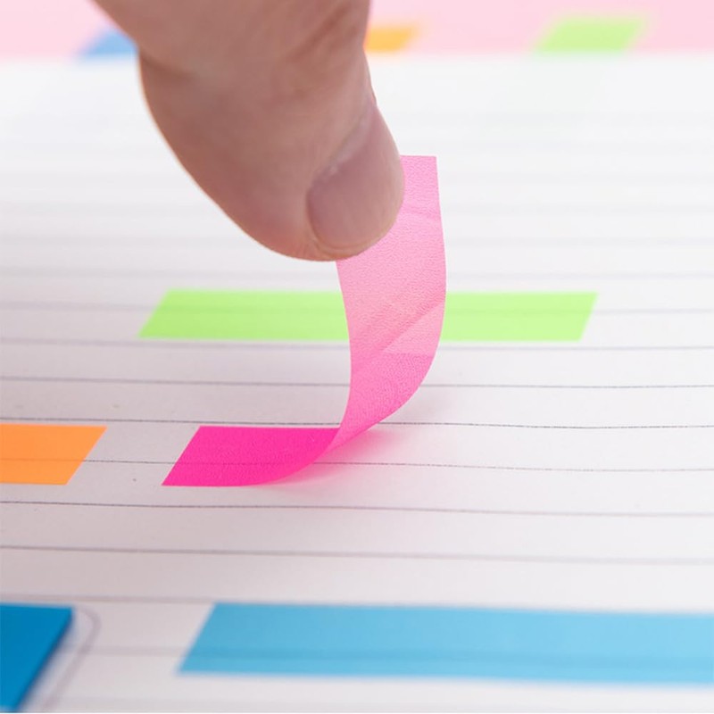 CARPEDIEM Post-it Sticky Notes, Rectangular, Portable Sticky Notes, Mini Sticky