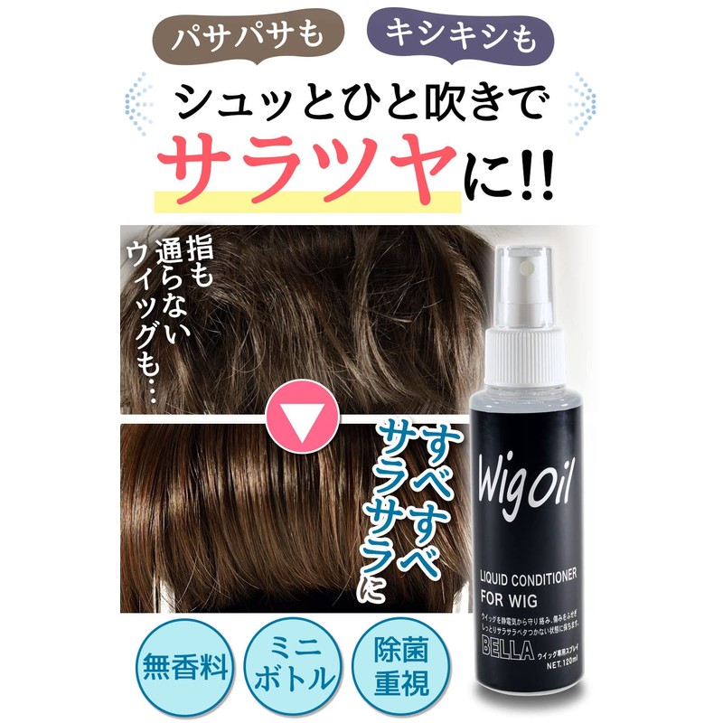 MilicaBooks Wig Oil and Shampoo Set, For Wig Care, Glazing,