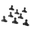8-Pack L-Track Double Lug Threaded Stud Fitting Heavy-Duty Bolt Down
