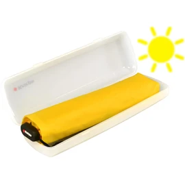 Knirps US.050 Ultra Light Slim Pocket Umbrella with UV Protection in Case Yellow