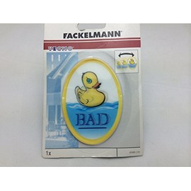 FACKELMANN Bathroom Toilet Signs Plastic 4" x 2.75"