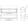 Haven Heritage ® 12" 300mm Letterbox with Letterbox draft excluder