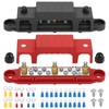 2 Pcs Bus Bar, 12V Power Distribution Block, 3X 1/4"