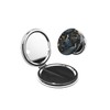 KWSAAHU Double-Sided Pocket Compact Mini Makeup Mirrors 1x, 2X Magnifying