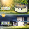 Aootek New Solar Motion Sensor Lights 120 LEDs with Lights