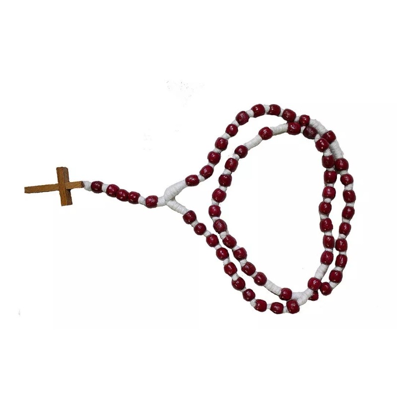 Rosario Católico De Madera 6 Piezas