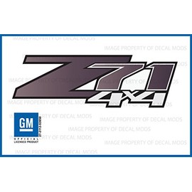 Decal Mods Z71 4x4 Decals Stickers Gradient fits Chevy Silverado/GMC Sierra Purple - GRPRPL (2007-2013) Bed Side 1500 2500 HD (Set of 2)